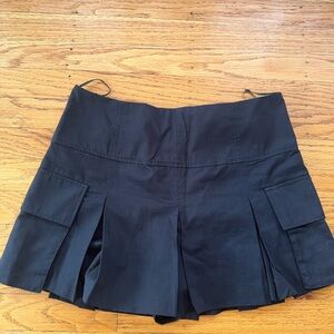 Zara Black Pleated Skorts